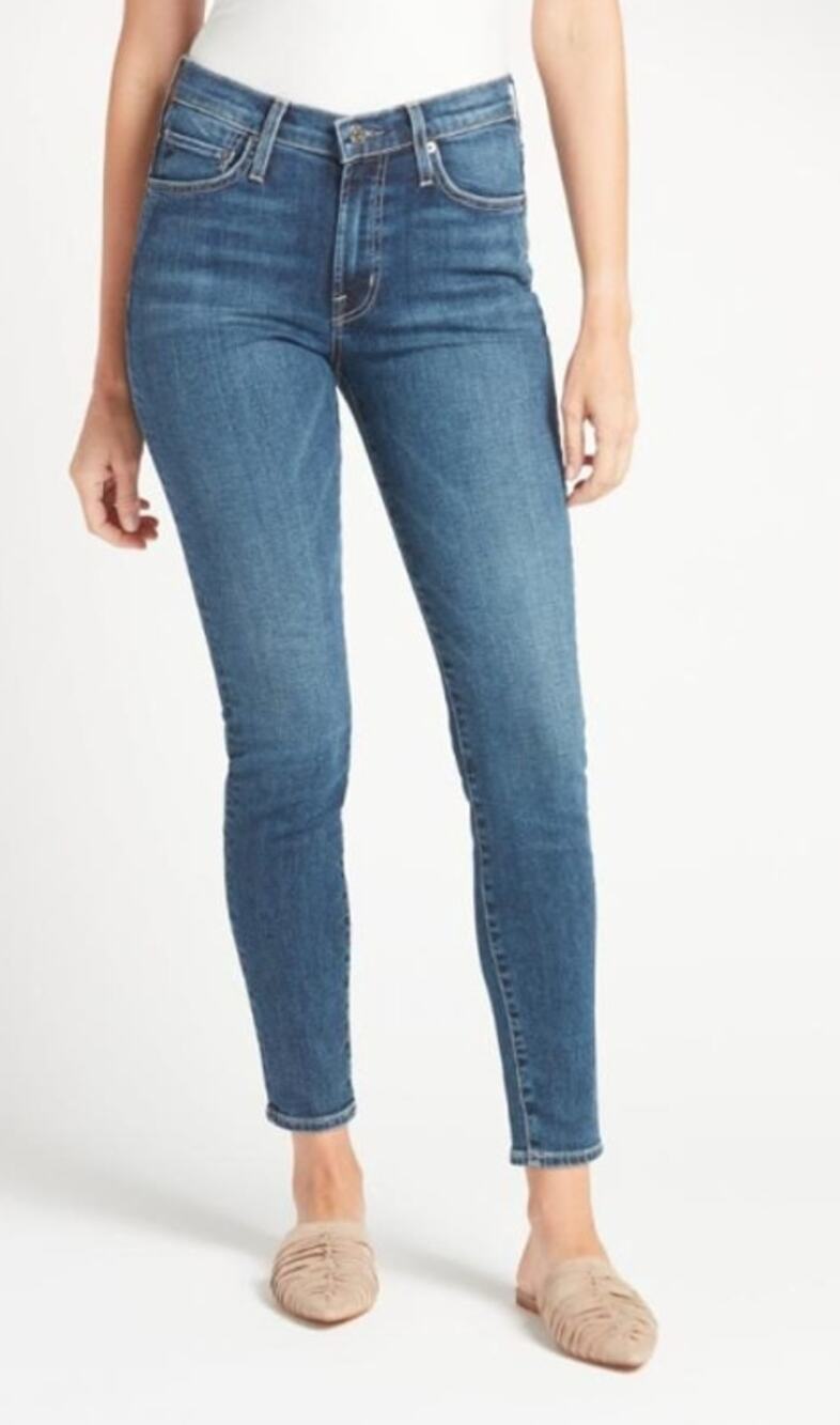 EDWIN Pixie Mid Rise Skinny Denim Jean in Colton Wash // 4